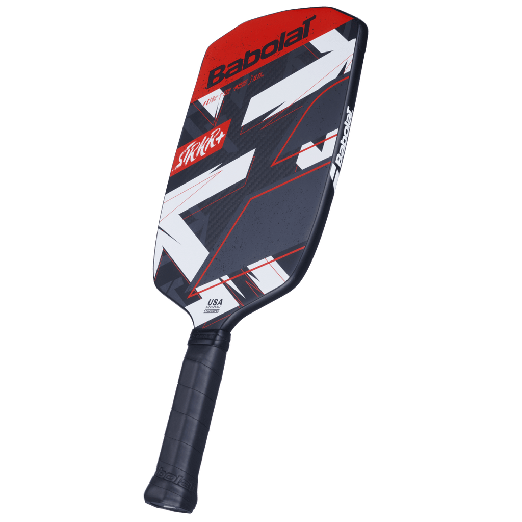 Babolat STRKR+ pickleball paddle tilted