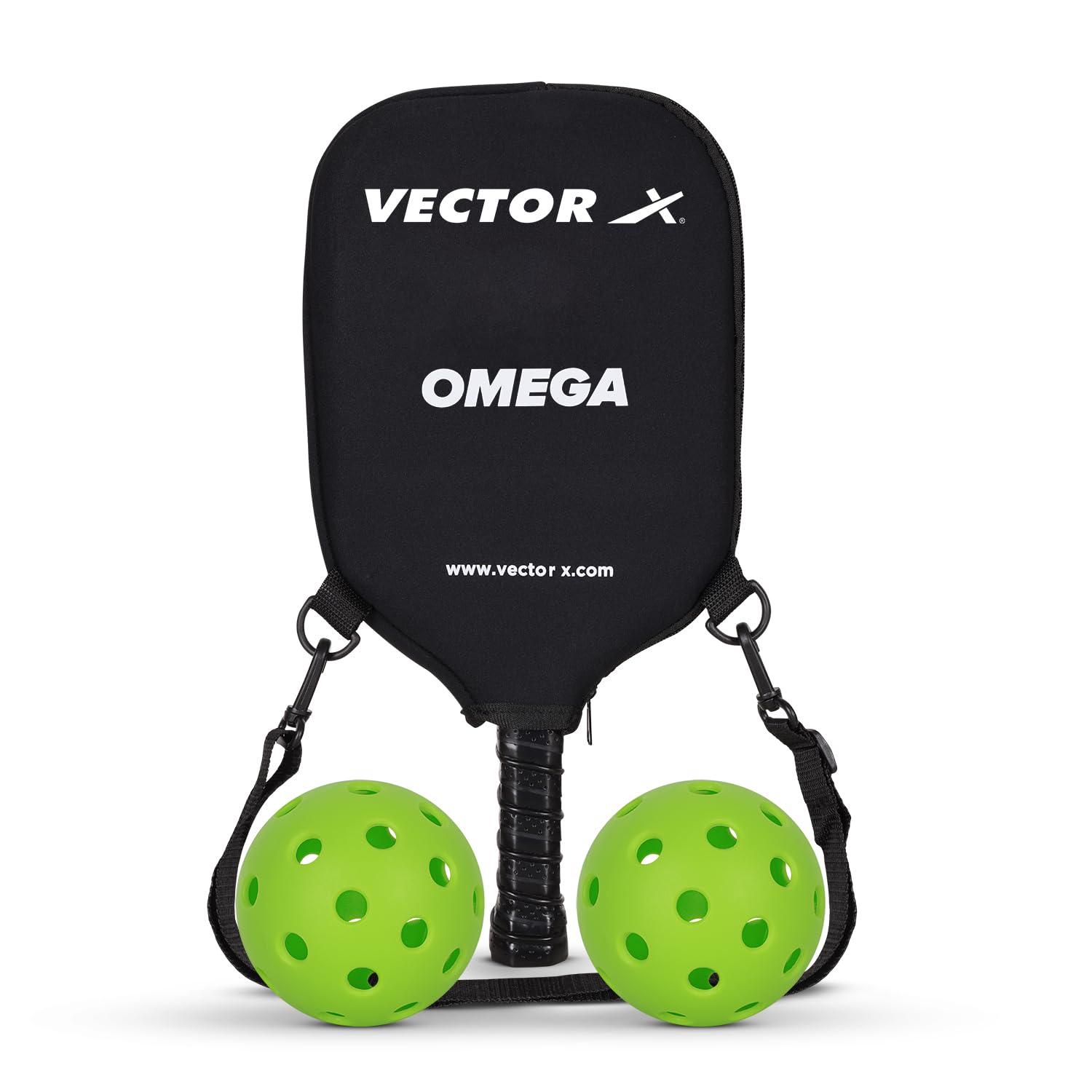 Vector X Omega pickleball paddle set with balls and bag