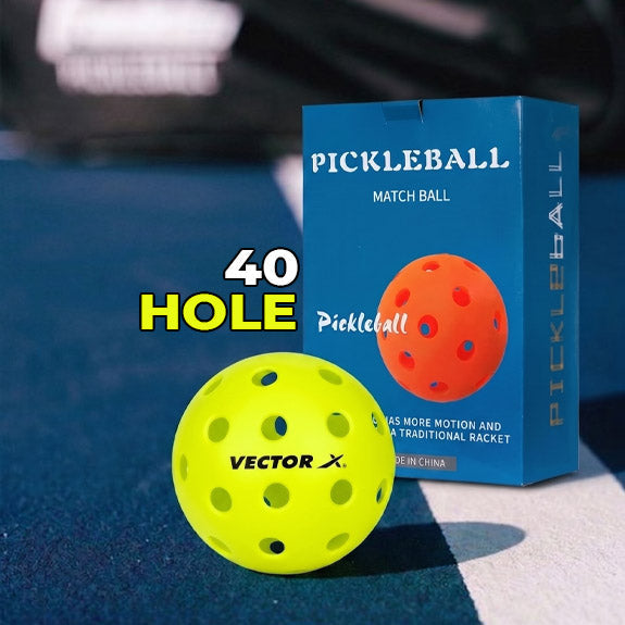Vector X 40 hole outdoor pickleballs pack of 6