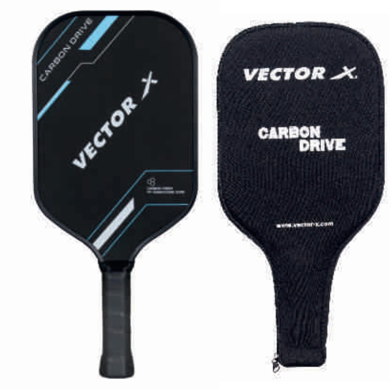 Vector X Carbon Drive pickleball paddle with cover