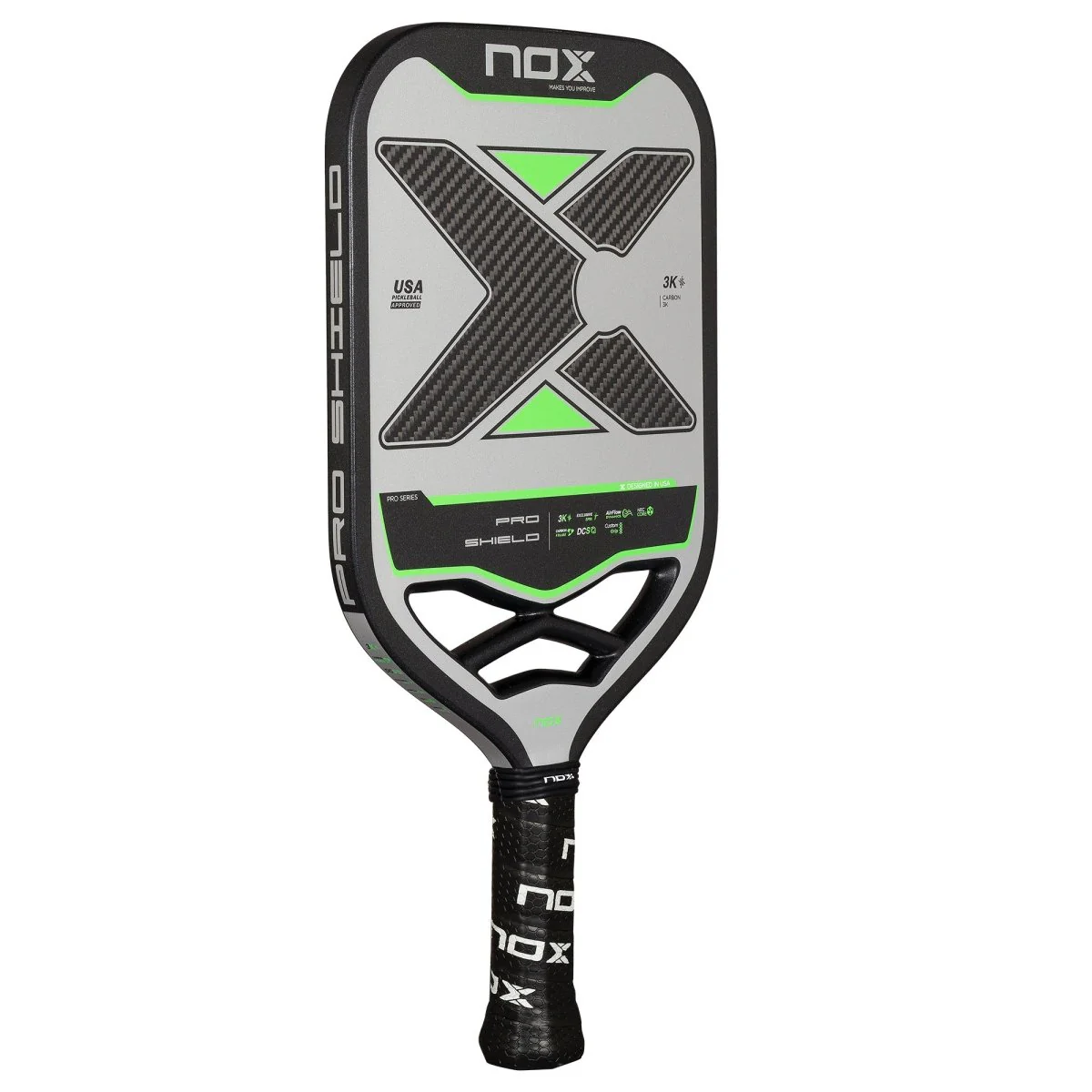 NOX Pickleball Pro Shield paddle back view