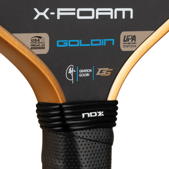 NOX X-FOAM GOLDIN 14mm paddle angle view